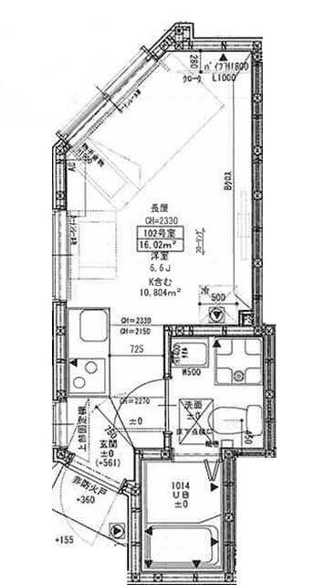 セント リヴィア K(ワンルーム/1階)の間取り写真