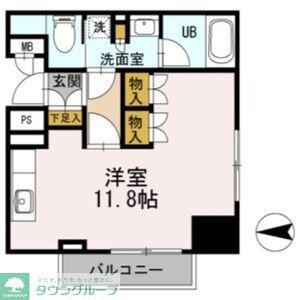 カスタリア栄(ワンルーム/5階)の間取り写真