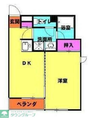 BCASA熊谷VRE-BORN(1DK/3階)の間取り写真