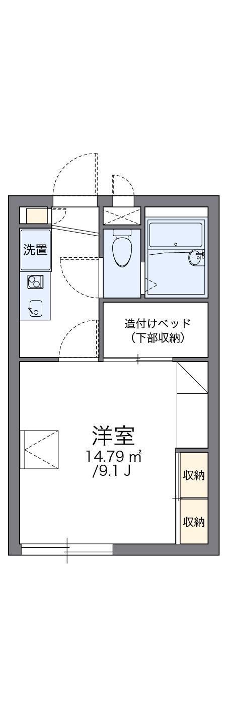 レオパレスCOMODOI(1K/1階)の間取り写真