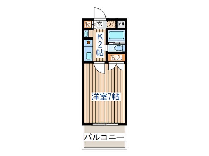 ダイアパレスステ-シヨンプラザ八乙女(1K/1階)の間取り写真