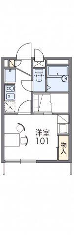 レオパレスTAKIYAMA(1K/2階)の間取り写真