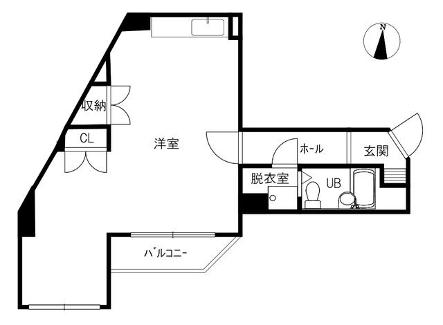 パレス桜通(ワンルーム/4階)の間取り写真