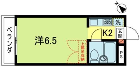 メゾンメモワール(1K/3階)の間取り写真