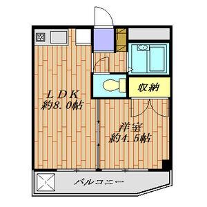 ラポールT(1LDK/3階)の間取り写真