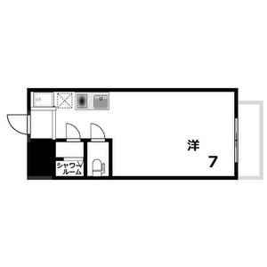 ロマネスク御影(ワンルーム/4階)の間取り写真