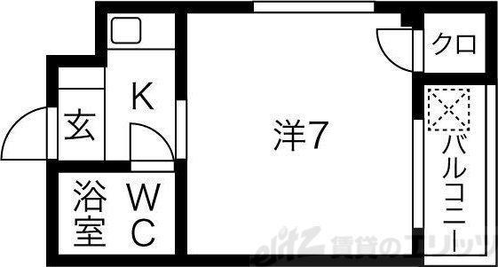 プレアール昭和台(1K/2階)の間取り写真