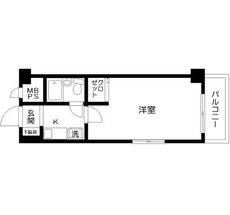 日神パレステージ浦和(1K/6階)の間取り写真