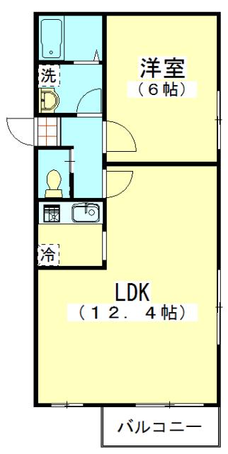 パークメゾン東蒲田(1LDK/1階)の間取り写真