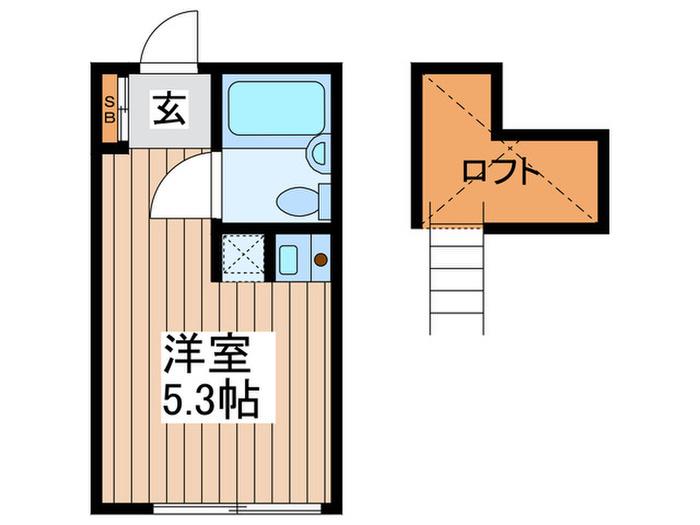 ホワイトパレス上北沢(ワンルーム/1階)の間取り写真