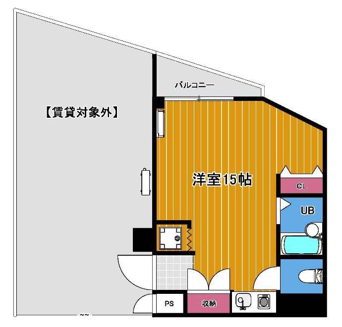 日興池袋ビル(ワンルーム/9階)の間取り写真
