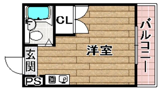 マルベリーコート(1K/3階)の間取り写真