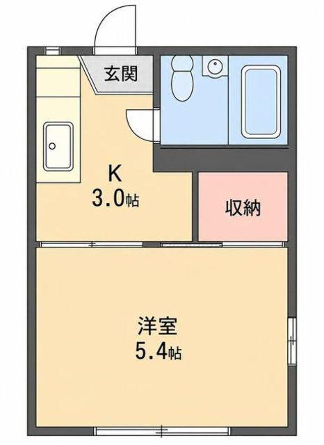 ベレッサ久我山(1K/1階)の間取り写真
