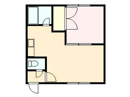 メゾンププレ(1LDK/2階)の間取り写真