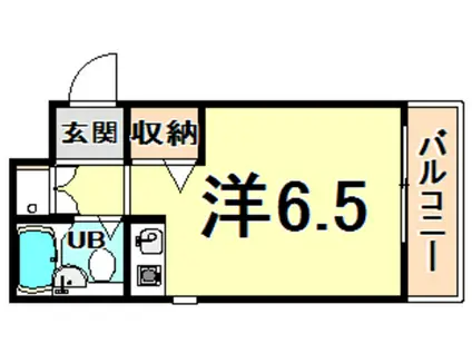 ロイヤルメゾン甲子園口Ⅴ(ワンルーム/1階)の間取り写真