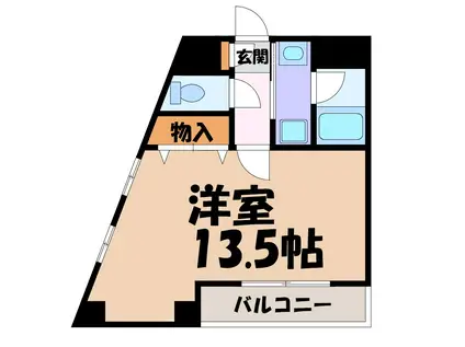 プリミエール太閤(ワンルーム/4階)の間取り写真
