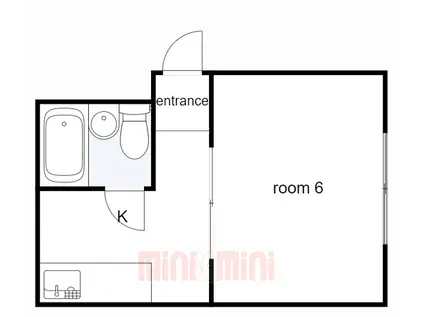 クラブメゾン甲子園ウエスト(1K/3階)の間取り写真