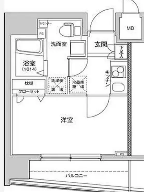 ハーモニーレジデンス東京イーストコア 6階階 間取り