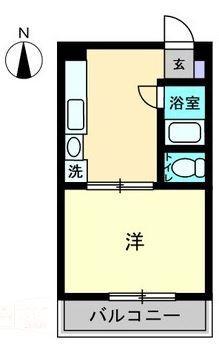 RAFFLES EXCELLENT(1DK/2階)の間取り写真