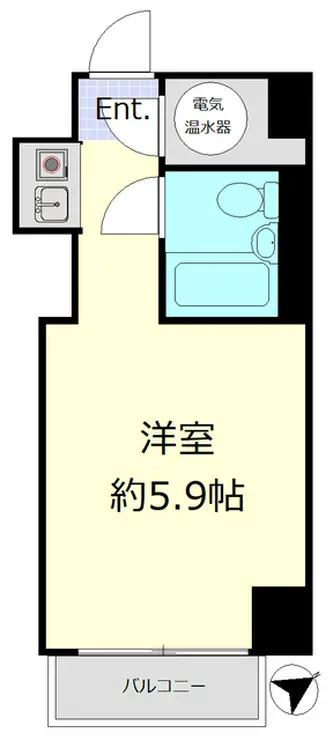 ハイツ芝大門 11階階 間取り
