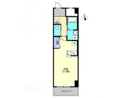 S-FORT栗林公園北(ワンルーム/9階)の間取り写真