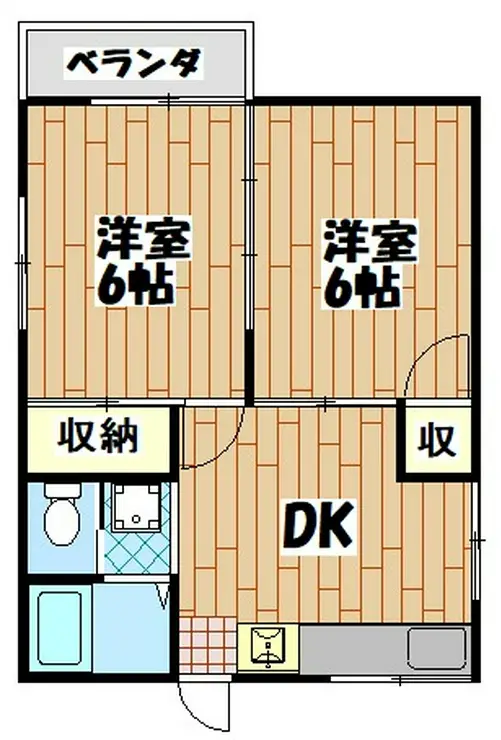 瀬戸ハイツ 1階階 間取り