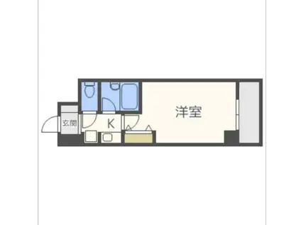 エスリード三宮フラワーロード(1K/8階)の間取り写真