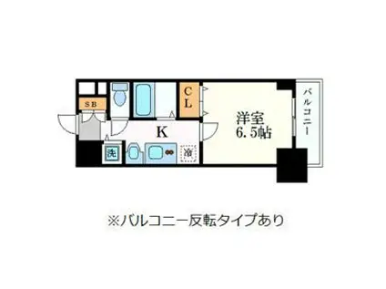 プレサンス 名古屋STATIONアライブ(1K/5階)の間取り写真