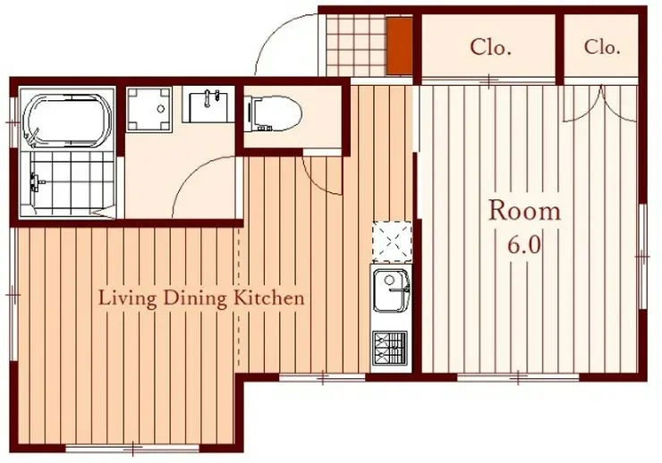 ラフィネ深大寺 1階階 間取り