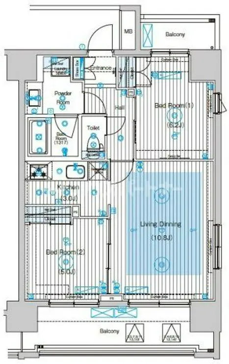 フュージョナル王子HY’s 4階階 間取り