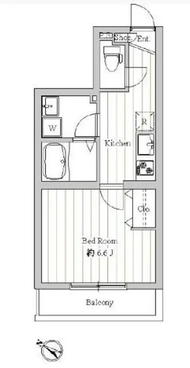 エルスタンザ渋谷本町 3階階 間取り