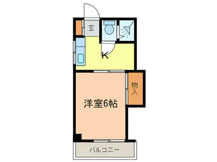 コーポ大塚(1K/3階)の間取り写真