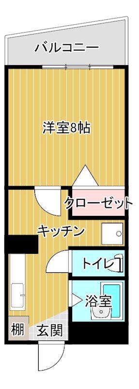 丸菱ビル(1K/10階)の間取り写真