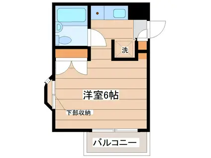 ヴァンハウス仙台東(ワンルーム/3階)の間取り写真