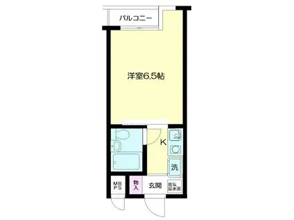 日神パレス戸塚(1K/2階)の間取り写真