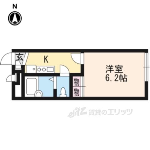 レオパレスプロスパ(1K/1階)の間取り写真