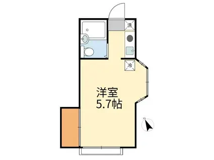 MYハイツ(ワンルーム/1階)の間取り写真