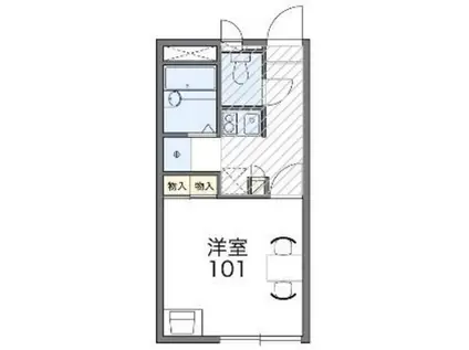 レオパレスCOMO(1K/2階)の間取り写真