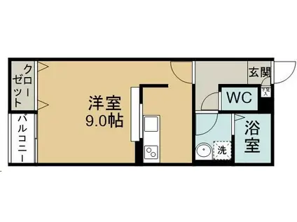 メゾン・コナ(1K/1階)の間取り写真