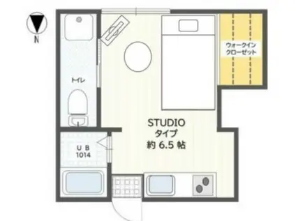 ときわハイツ(ワンルーム/1階)の間取り写真
