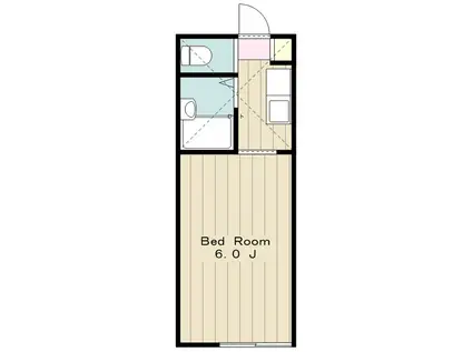 コンフォート淵野辺(1K/1階)の間取り写真