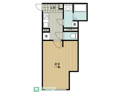  町田市金森7丁目5-1計画(1K/1階)の間取り写真