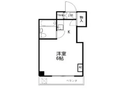 ビューハイム三ノ輪(ワンルーム/3階)の間取り写真