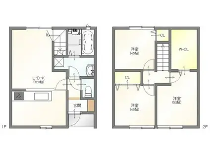 グランメゾンI(3LDK/1階)の間取り写真
