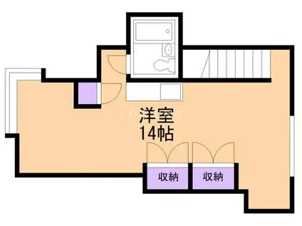 サヴォイハウス(ワンルーム/2階)の間取り写真