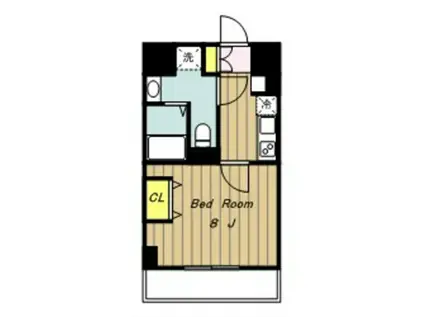 RISING PLACE 八王子みなみ野(1K/2階)の間取り写真