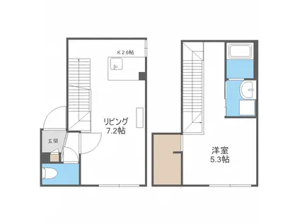 グランメール RA・N23(1LDK/3階)の間取り写真