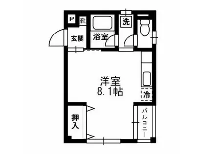 Nポート大供(ワンルーム/1階)の間取り写真