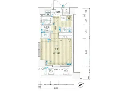メインステージ高井戸(1K/5階)の間取り写真