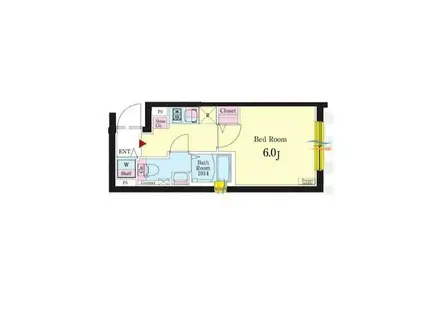 ルネサンスコート品川中延(ワンルーム/2階)の間取り写真